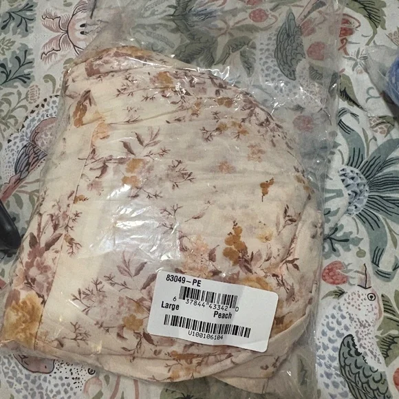 Pink Blush Peach Floral Flutter Sleeve Tiered Maternity Maxi Dress - Picture 5 of 5